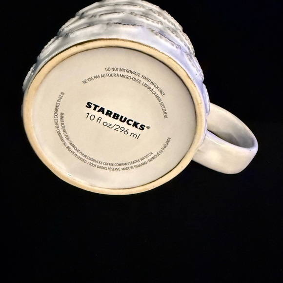 Starbucks Anniversary 2016 White and Gold Mermaid Scaled Mug - Picture 4 of 8